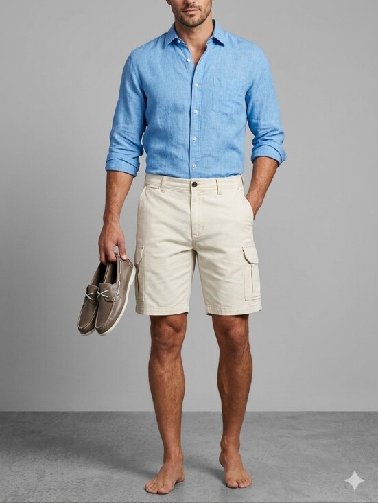 Tommy Bahama Other - Tommy Bahama Men's Cream Cargo Shorts, Size 38
